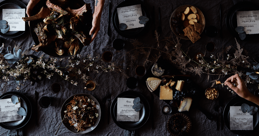 Holiday Tabletop Décor to Match Winter's Moody Palette